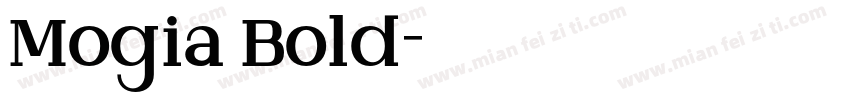 Mogia Bold字体转换